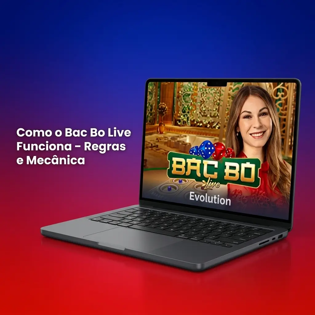 Apresentador lançando dados no Bac Bo Live